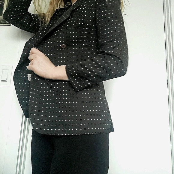 🍭 3 x $25 | DORLENE Vintage Spotted Blazer Jacket sz. Lrg - Picture 3 of 8